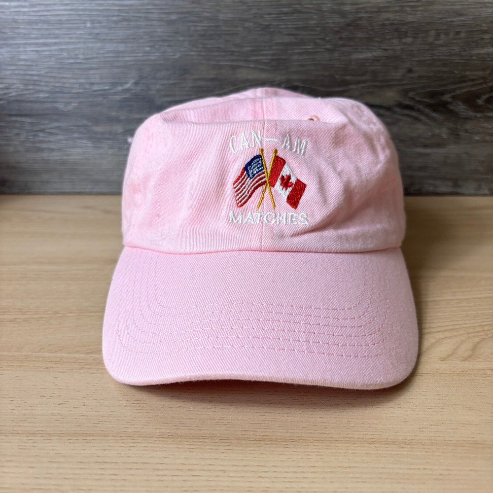 Can‎ Am Matches Hat Cap Strap Back Womens Pink Outdoors Adjustable